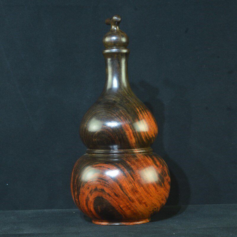 老挝大红酸枝手把件小葫芦红木老料家居摆件文玩工艺品手工雕刻