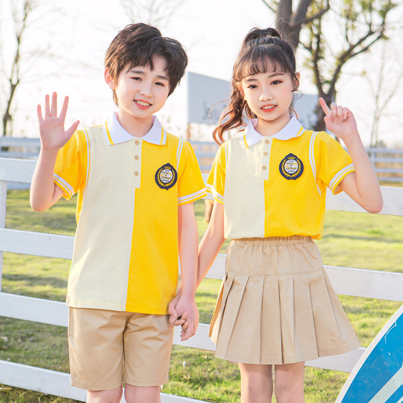 幼儿园园服夏装英伦风小学生校服班服夏季儿童六一毕业照套装