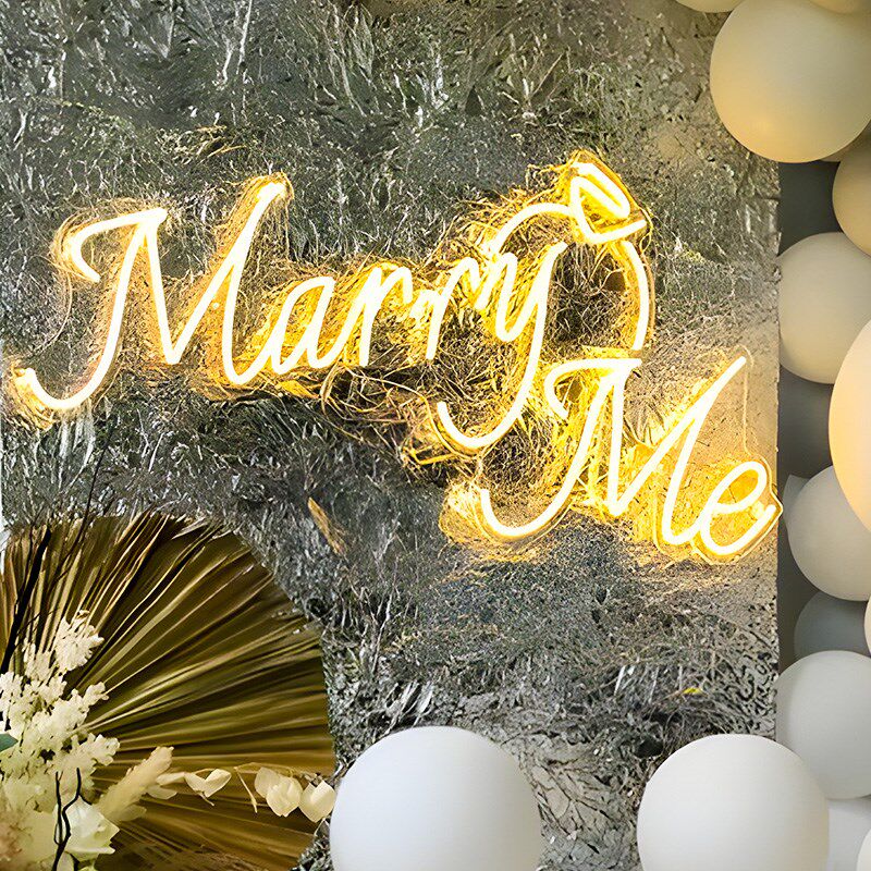 婚礼现场装饰布置生日惊喜道具y背景霓虹灯发光字求婚灯牌人像定