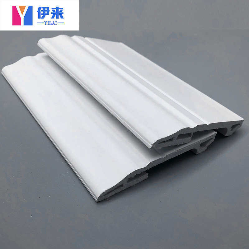 伊来 生态木踢脚线护墙板PVC塑料背景墙墙裙装饰石塑收边条实木