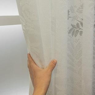 现代简约遮阳隔热窗帘透光不透人大气纱帘客厅阳台半遮光卧室新款