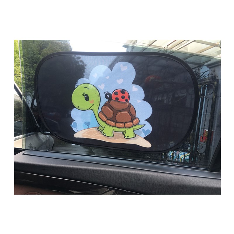 汽车遮阳挡侧挡卡通防晒w隔热遮光板 静电吸附车侧窗玻璃