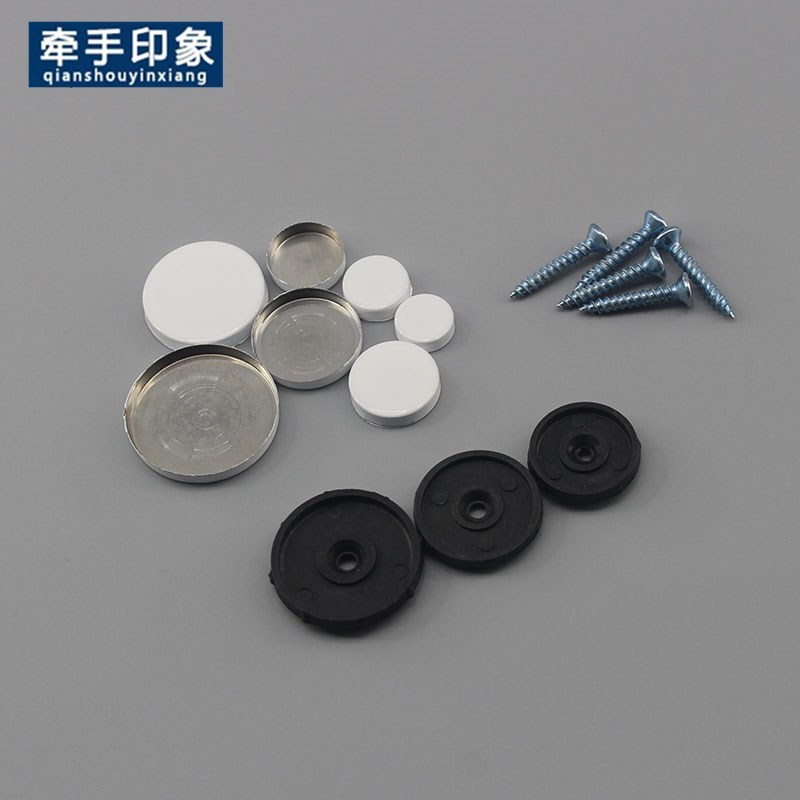 304不锈钢烤漆白色镜钉 广告钉装饰亚克力固定塑钢螺丝帽瓷砖加固