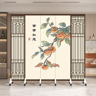 屏风隔断客厅进门玄关折叠遮挡办公室折屏卧室家用可移动挡风 中式