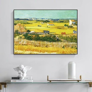 梵高星空装饰画墙贴卧室宿舍自粘海报客厅沙发背景墙抽象墙纸壁画