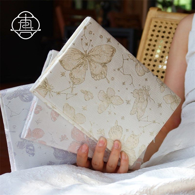 真我 星座蝴蝶 闪银少女温柔手账帐本手工布书衣日记本笔记本A5A6,文具电教/文化用品/商务用品,手帐/日程本/计划本,淘宝优惠券,粉丝福利购,淘宝优惠卷