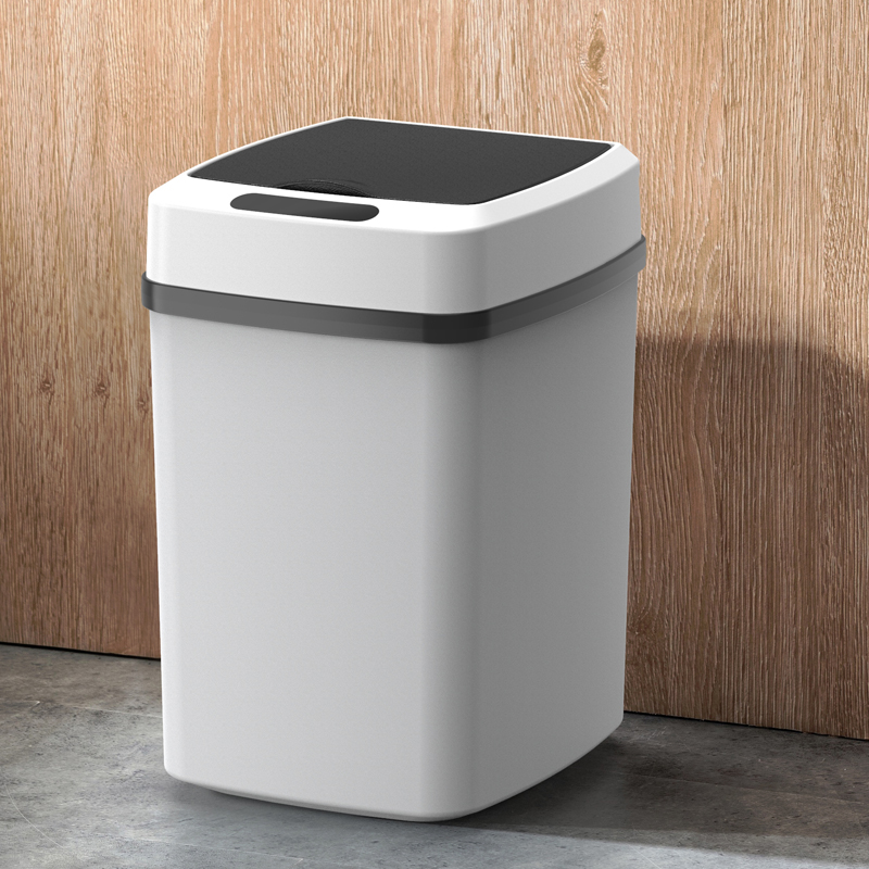 智能开盖垃圾桶家用卫生间防水全自动踢踢桶感应拉级桶厕所垃圾筒
