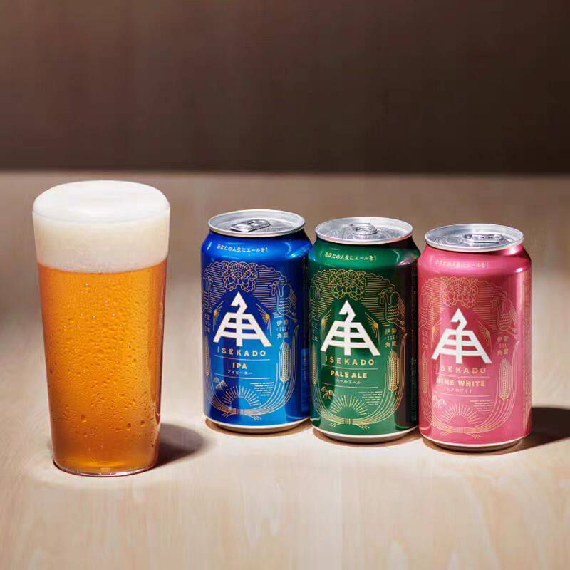 日本进口伊势角屋啤酒挪威森林小猫三只TDH三倍浑浊IPA350ml精酿