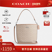 老花款 COACH 蔻驰女士city水桶包PVC配皮经典 单肩斜挎手提包CT802
