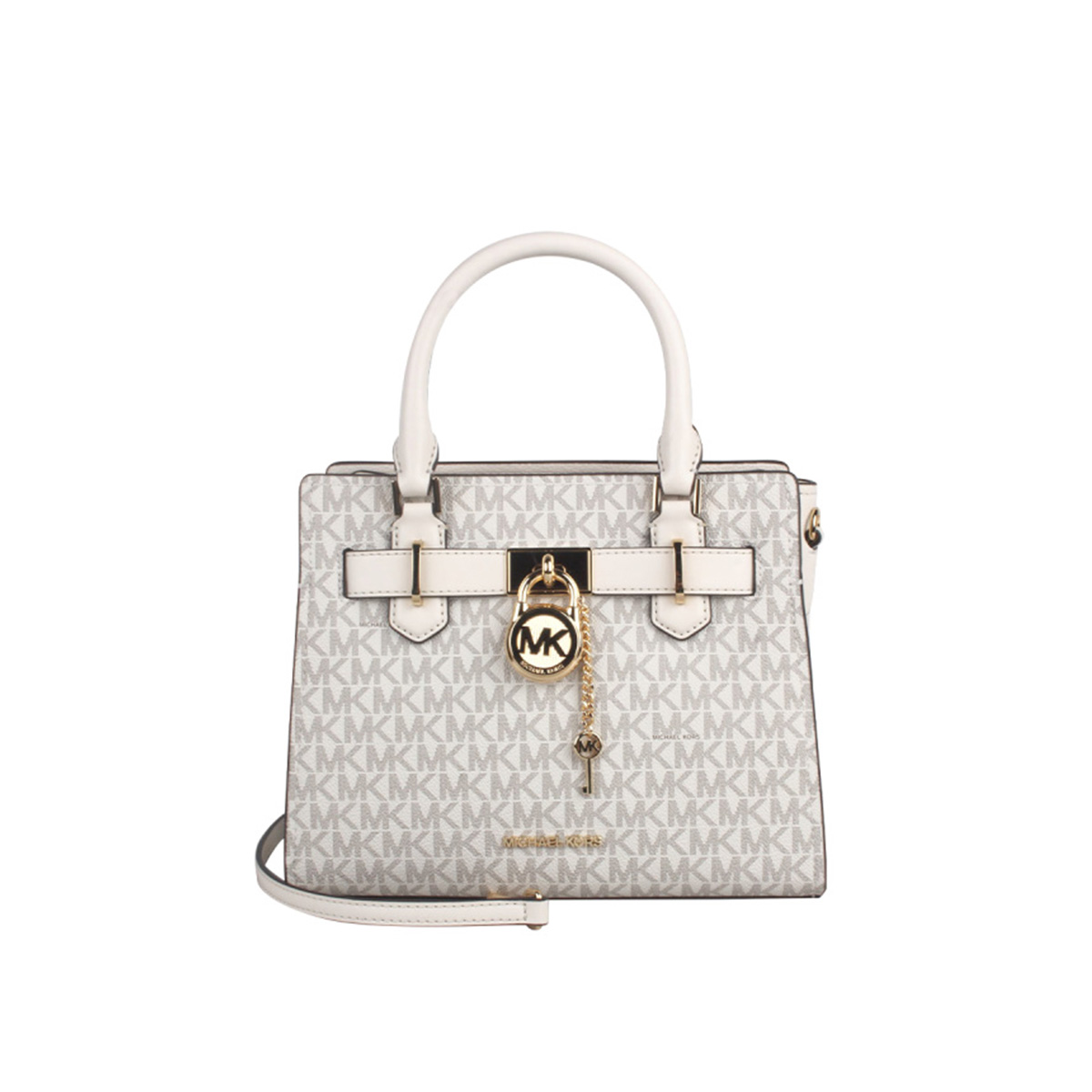 Michael Kors/MK女包HAMILTON学院风通勤款单肩斜挎手提包锁头包