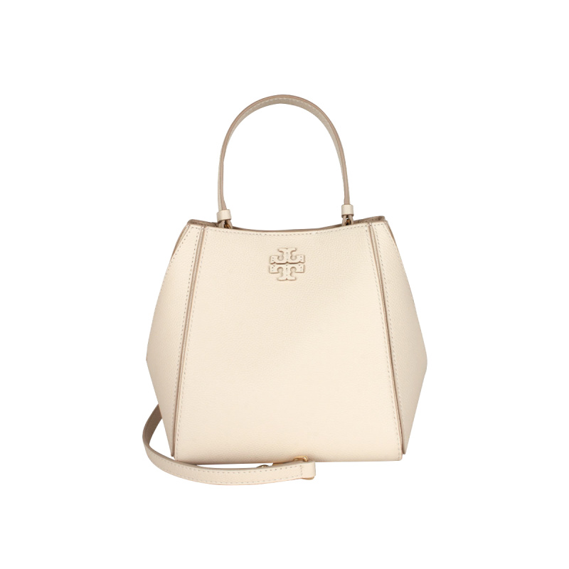 Tory Burch/汤丽柏琦 McGraw荔枝纹牛皮革女包单肩斜挎手提水桶包