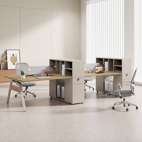职员办公桌员工位简约现代屏风46工位四六人位办公室电脑桌椅组合