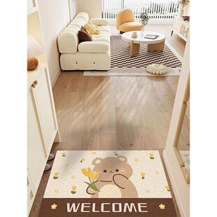 中式家用PVC玄关入户门口网红长方形地垫可裁剪丝圈脚垫浴室门垫