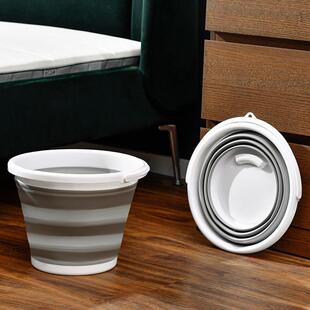 可折叠水桶可携式户外旅行家用学生宿舍小桶钓鱼桶塑料泡脚洗车