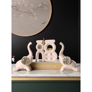 家居葫芦大象摆件客厅电视柜酒柜轻奢创意桌面桌陶瓷装饰品幸福感