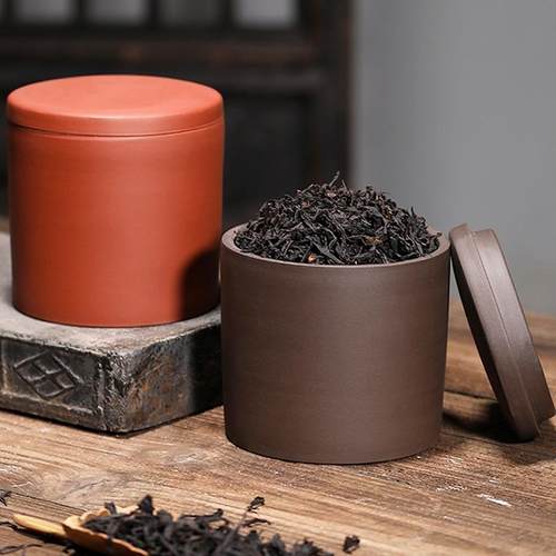 100克紫砂茶叶罐 小号陶瓷mini迷你小茶缸茶罐单枞茶叶罐1两精致