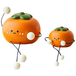 可爱一家四口吊脚娃娃小摆件客厅电视柜书柜墙上置物架家居装饰品