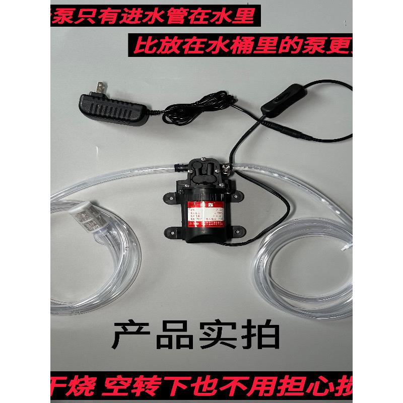 12V自吸泵家用增压泵微型泵隔膜泵小型水泵高压喷雾器220v抽水泵