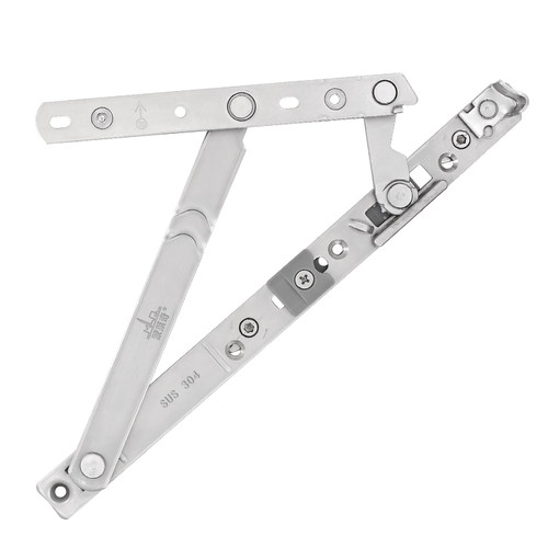 加厚304不锈钢铰链重型滑撑侧滑防尘平开窗四连杆门窗C槽K槽通用