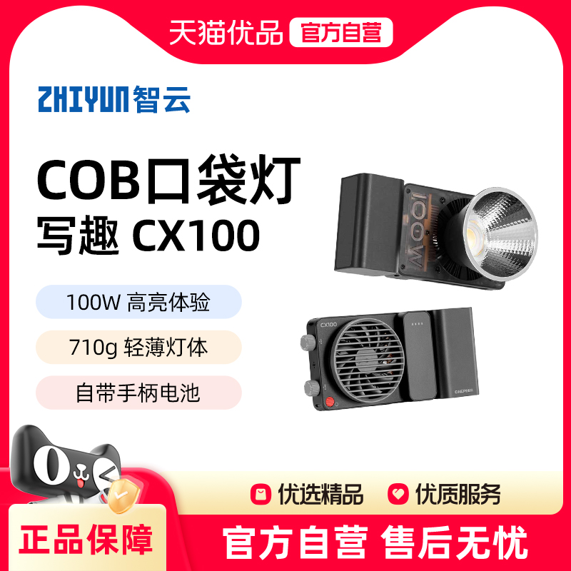 智云写趣CX100摄影灯直播补光灯