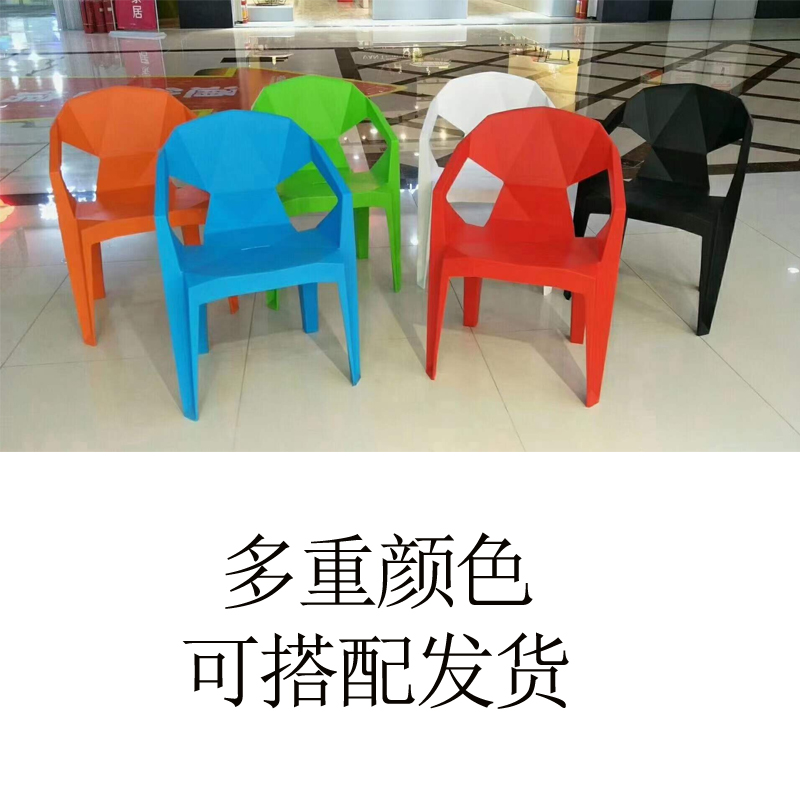 塑料椅靠背可叠放凳子成人餐桌椅户外大排档夜宵食堂家用吃饭椅子