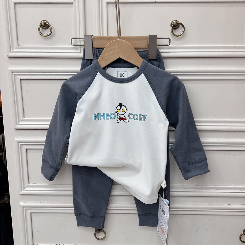 女童加厚德绒秋衣卫生裤冬2023新款儿童睡衣家居服男童发热衣裤