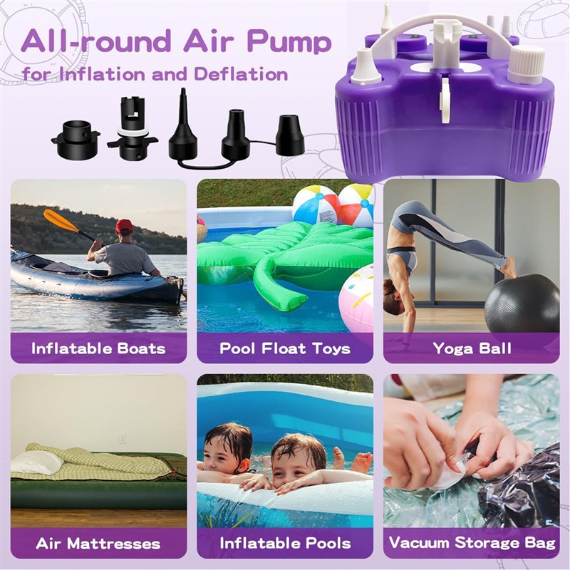 厂家三合一气泵长条气球泵260q箔聚酯乳胶双层填充气球快速充