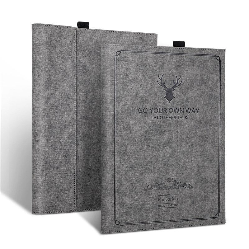 适用微软surface保护套pro10 11鹿头全包Pro7 6皮套go3/4平板壳9