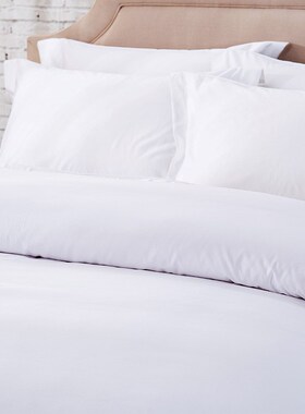 60支棉涤混纺80C/20T抗皱万豪五星级酒店床上用品四件套酒店布草