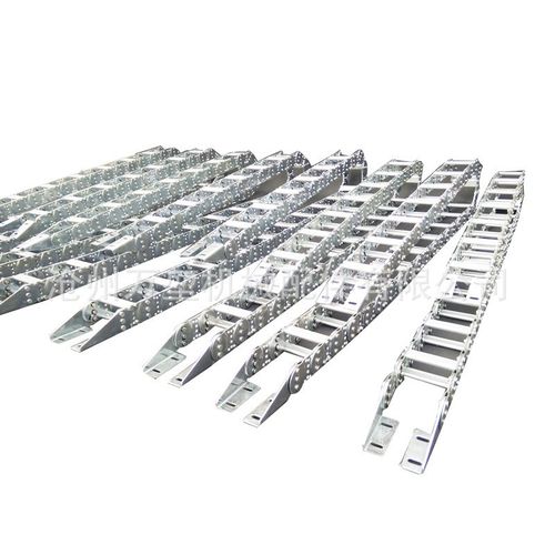 TL型桥式钢制拖链全封闭钢铝拖链机床工程金属不锈钢拖链坦克链条