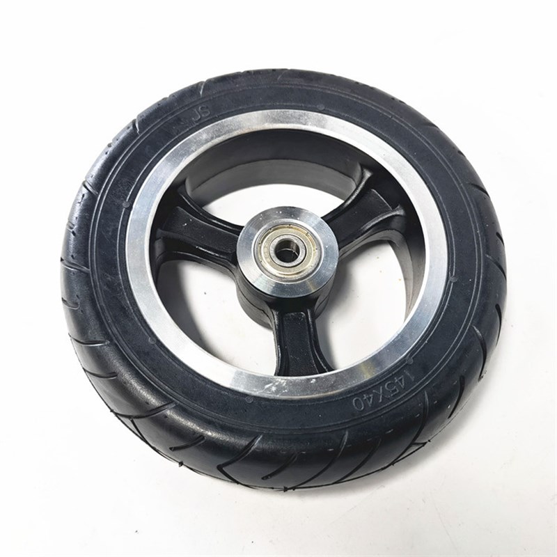 145x40电动滑板机器人车轮胎5.5寸实心胎5寸实心胎整轮免充气轮胎