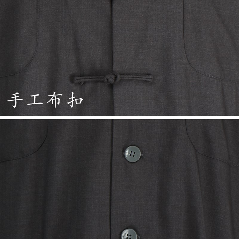 夏季僧服短褂套装男女款小褂僧衣出家人比丘尼黑灰色新款衣服薄款