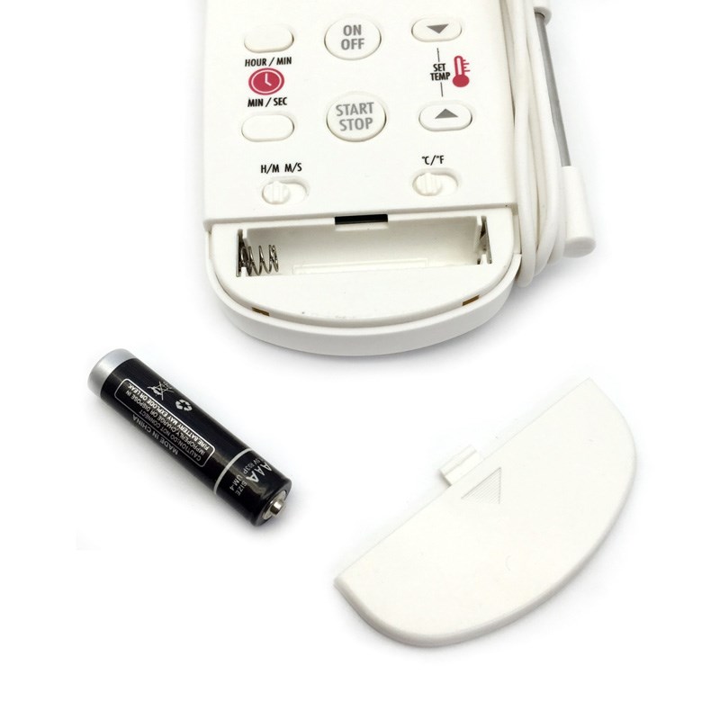 电子食品温度计带报警计时大屏幕数显烤肉烤箱烘焙可折叠快速测温