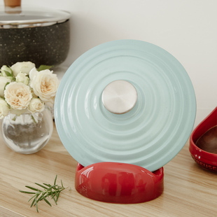 陶瓷厨房锅盖架置物架锅盖收纳架台面汤勺架小工具家用放锅盖神器