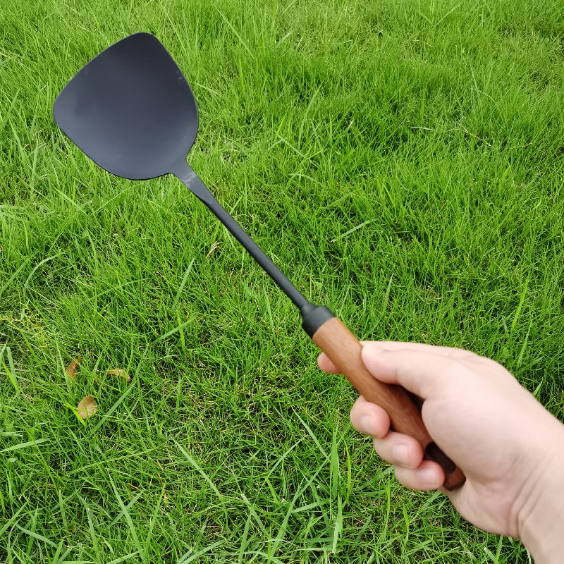 出口单 日式极铁锅铲 家用长柄炒菜铁铲子 铸铁铁锅专用炒勺汤勺