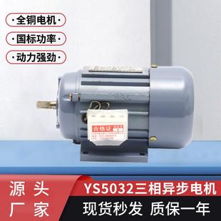 厂家三相异步电动机YS5032短轴120w380v非标机械设备用电动机