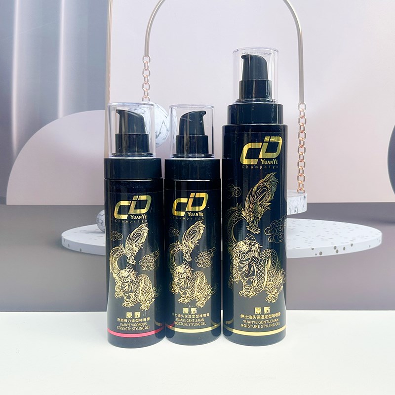 原野清爽特硬造型啫喱水光润保湿定型喷雾动感亮发发胶干胶啫哩膏