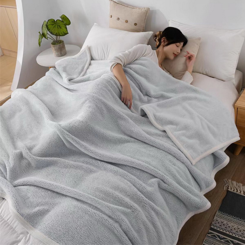 珊瑚绒毯子午睡办公室沙发空调盖毯牀上用夏季牀单人法兰绒小毛毯