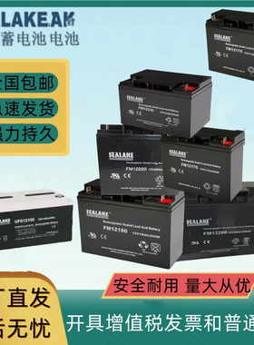 海湖蓄电池FM12V7AH消防 12AH14AH机房 17AH18AH20AH应急备用电源