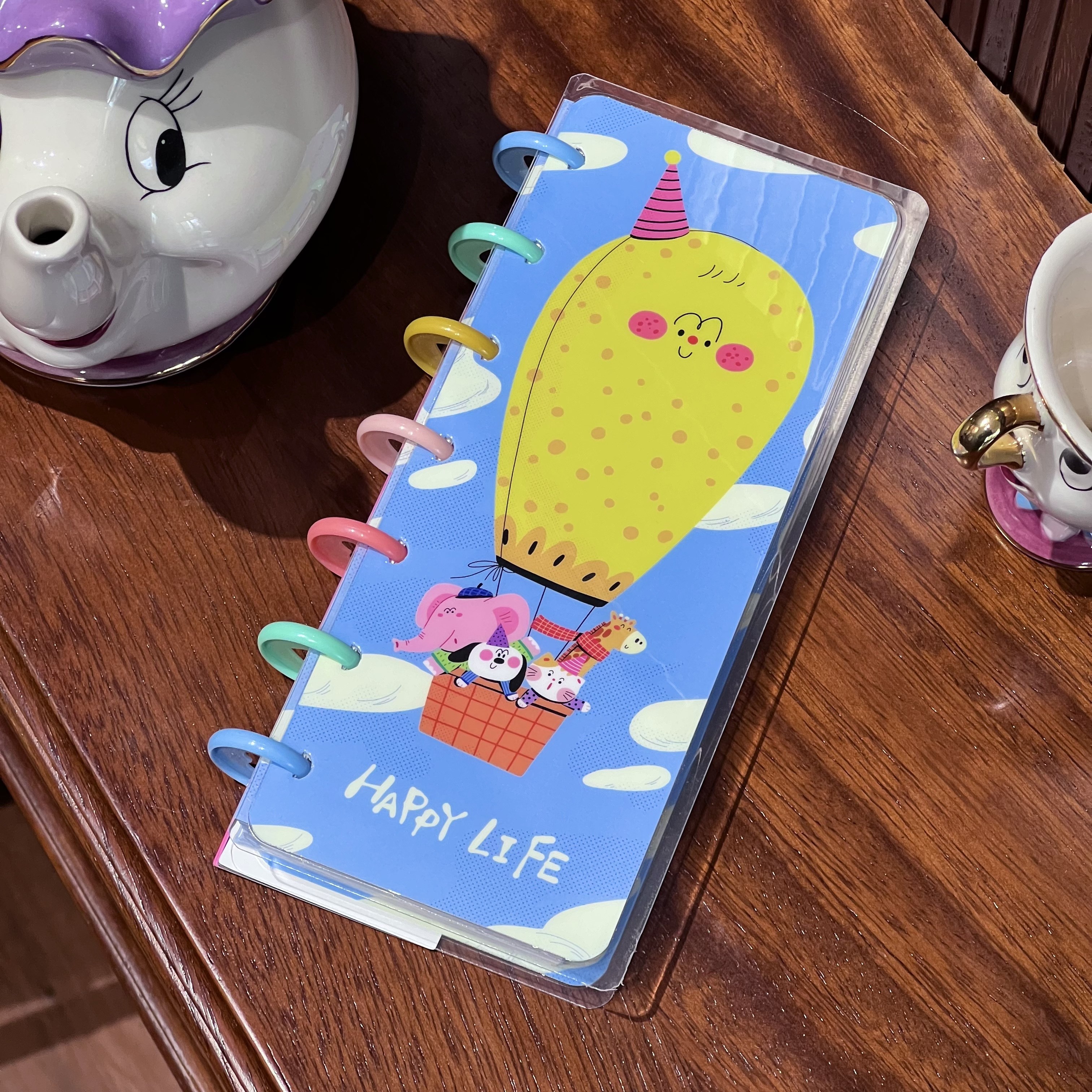 新款2026年飞屋环游记日程本多巴胺彩页笔记本学生趣味diy手账本