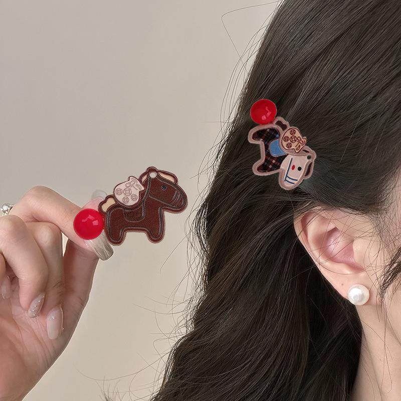 马年发夹可爱小马发夹本命年发饰马上有钱头饰儿童女孩发卡饰品,饰品/流行首饰/时尚饰品新,发饰,淘宝优惠券,粉丝福利购,淘宝优惠卷