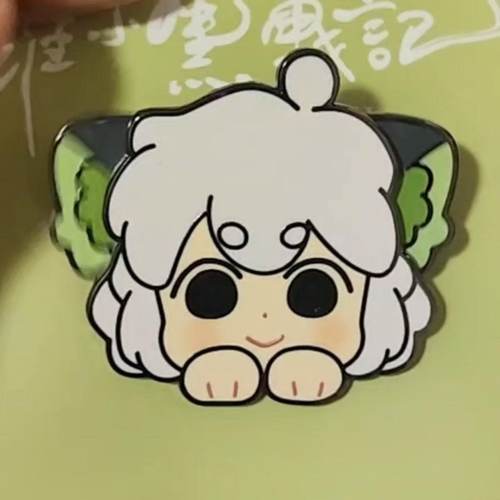 罗小黑摇摇乐战记2周边电影动漫可爱徽章书包挂件礼物双面钥匙扣