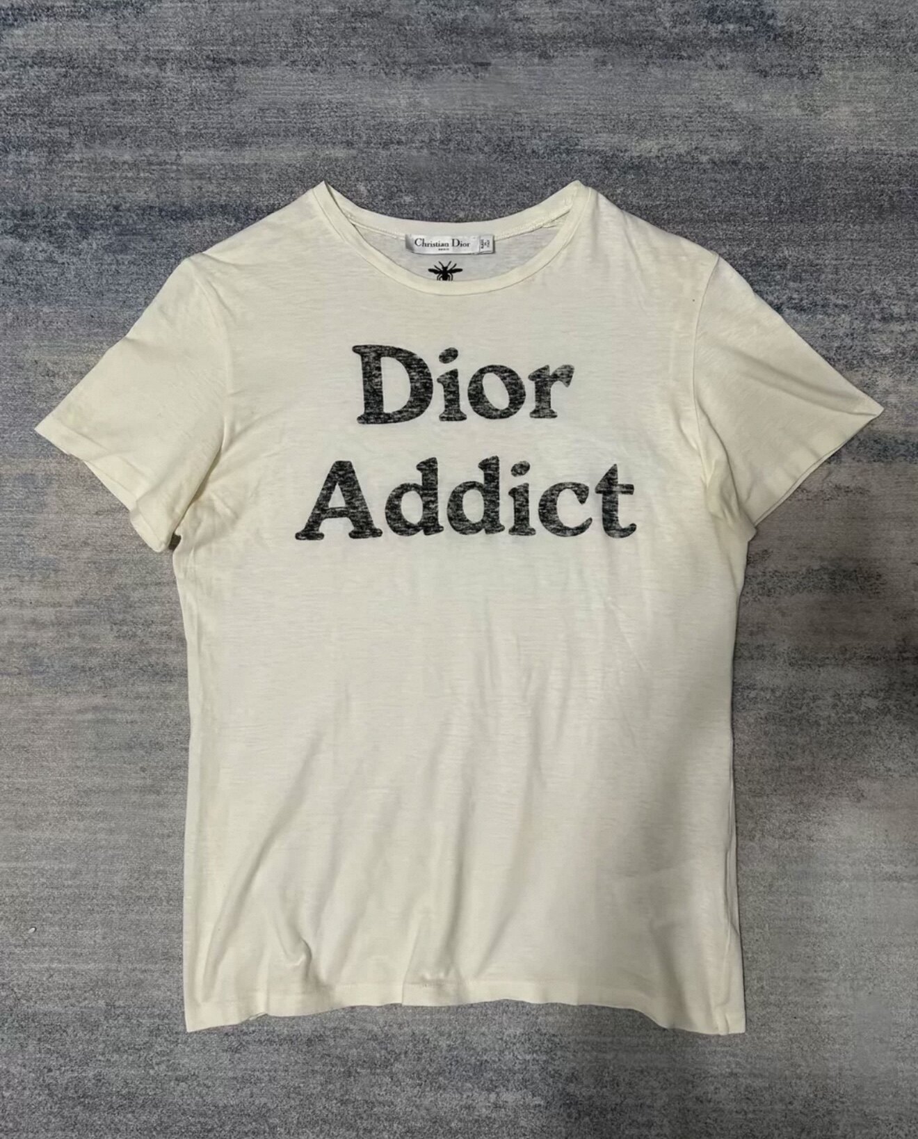 thumbnail for [Kairos Independent] DH SS02 "DH Addict" logo insect print slim stretch T-shirt