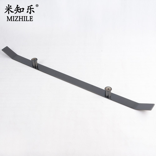 黑色玫瑰金不锈钢实心客梯楼梯轿厢电梯扶手扁型玻璃大门拉手定制