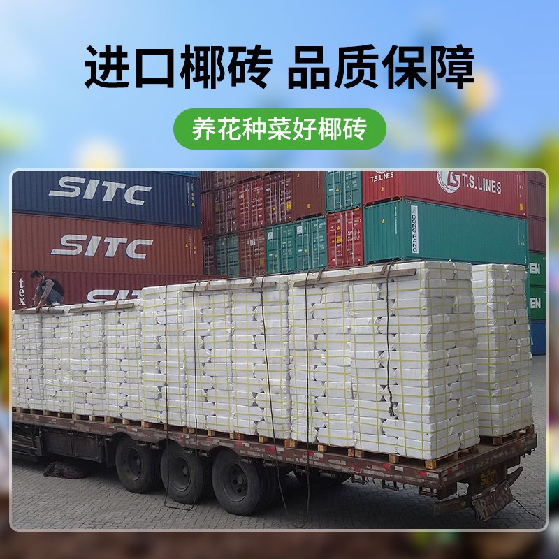 椰糠椰砖营养土养花通用型大块脱盐椰土种菜土壤粗椰壳椰砖批 发