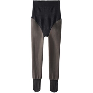 大码 袜假透肉裸感加绒保暖胖mm200斤冬 黑丝光腿神器女黑透肤连裤