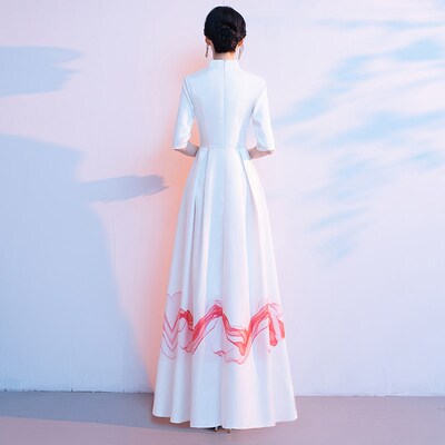 2025新款舞台合唱团服装宴会诗歌朗诵演出服长裙礼服男女表演服