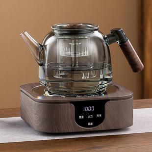 电陶炉煮茶炉套装 新款 玻璃蒸煮一体煮茶壶器烧水泡茶办公室养生壶
