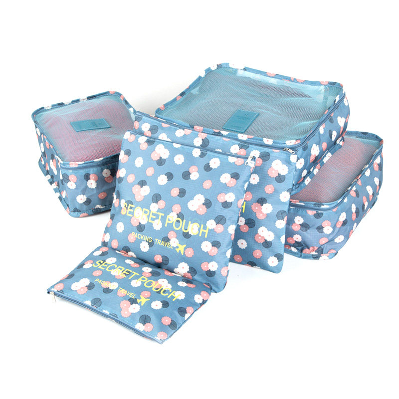 出国旅行收纳袋行李箱整理袋旅游出差衣物收纳袋收纳包6六件套装,家庭/个人清洁工具,洗漱包,淘宝优惠券,粉丝福利购,淘宝优惠卷