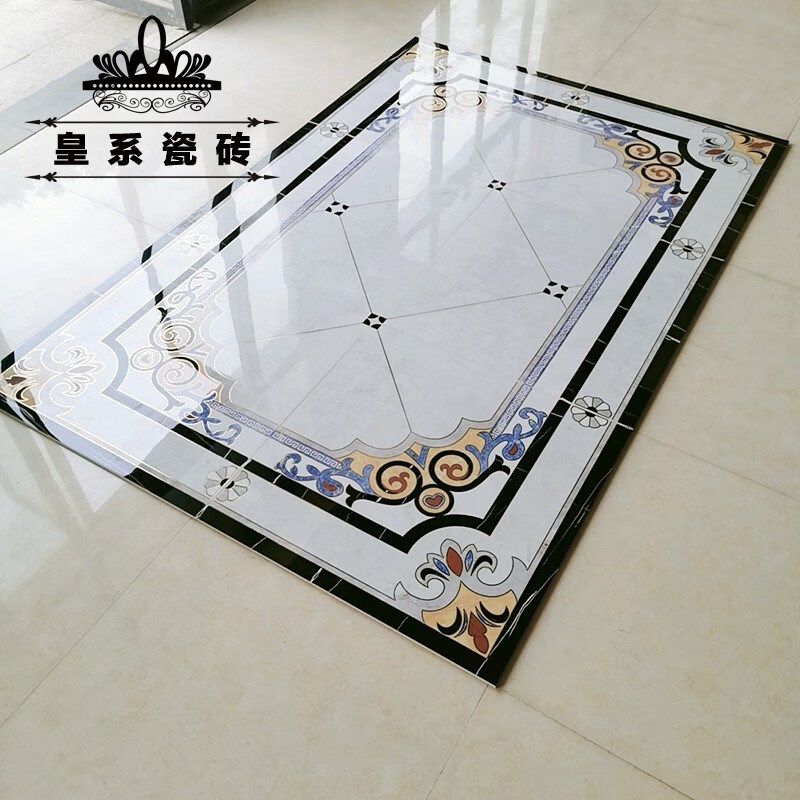中式个性定制拼花瓷砖客餐厅拼图地砖走廊过道造型地板砖入户花砖